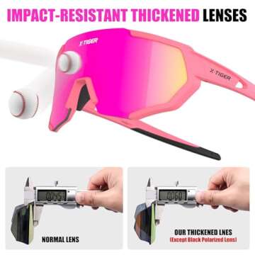 X-TIGER Polarized Sports Sunglasses for Outdoor Activities