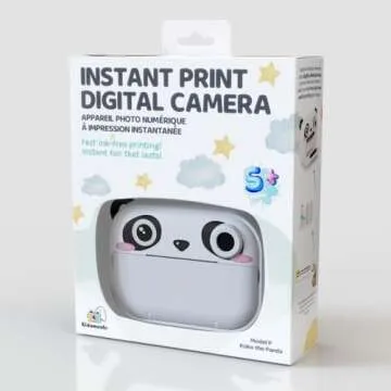 Instant Print Kids Digital Camera & Video Camcorder with Selfie Camera by Kidamento, Scavenger Hunt Momento Book, 32GB Memory Card - Model P