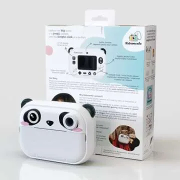 Instant Print Kids Digital Camera & Video Camcorder with Selfie Camera by Kidamento, Scavenger Hunt Momento Book, 32GB Memory Card - Model P