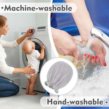 Pro Goleem 3-Pack Muslin Baby Mittens for Newborn, 100% Cotton No Scratch Soft Breathable Gloves with Elastic Strap for Baby Boy and Girls 0-6 months, Brown Beige Grey