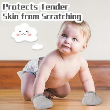 Pro Goleem Baby Mittens 3-Pack Soft Organic Cotton Gloves