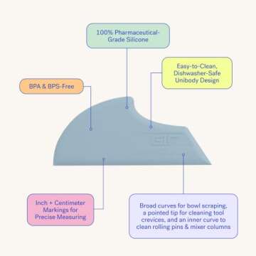 GIR: Get It Right Silicone Scraper – Versatile Kitchen Tool – 8 Inch Black