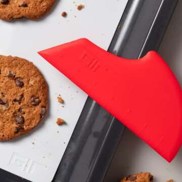 GIR: Get It Right Scraper - 8 Inch Black Kitchen Tool