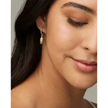 Kendra Scott Fern Huggie Earrings for Women in Gold-Plated Finish