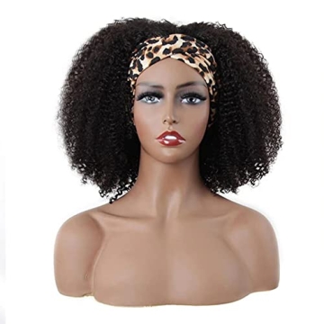 ISEE Afro Kinky Curly Headband Wig 180% Density for Women