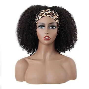 ISEE Afro Kinky Curly Headband Wig 180% Density for Women
