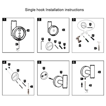 Stylish GERZWY Matte Black Coat Hook Set for Modern Homes