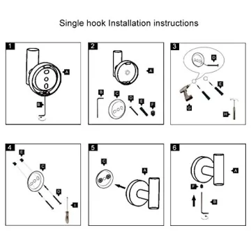 Stylish GERZWY Matte Black Coat Hook Set for Modern Homes