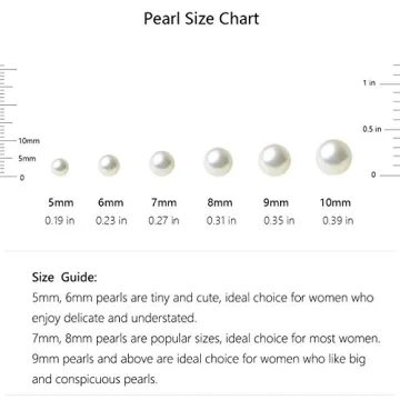 Floating Pearl Necklace Sterling Silver Jewelry Gifts for Women