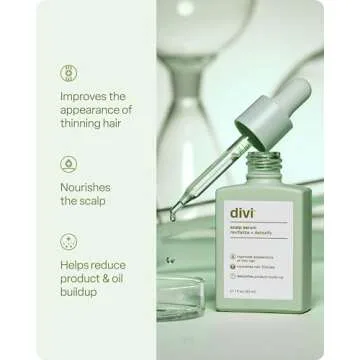 Divi Healthy Hair Bundle: Scalp Serum 1 fl oz and Hair Vitamins, 30-Day Supply