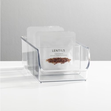 mDesign Food Storage Bin - Clear Organizer for Kitchen