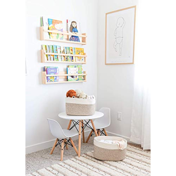 OrganiHaus Woven Cotton Rope Storage Baskets Set of 3