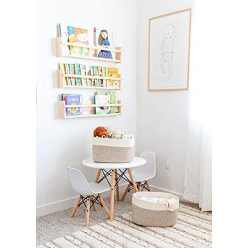 OrganiHaus Woven Cotton Rope Storage Baskets Set of 3