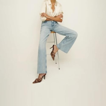 Chic Dsevht Leopard Print Mule Heels for Style and Comfort