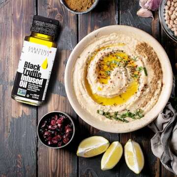 Sabatino Truffles Black & White Truffle Oil Gift Set - White Truffle Infused Olive Oil - Black Truffle Infused Olive Oil - Gourmet Gift Set - Kosher - Non-GMO - Cooking - Seasoning - Marinade