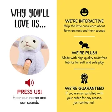 Plush Talking Plush Farm Animals Set for Toddlers