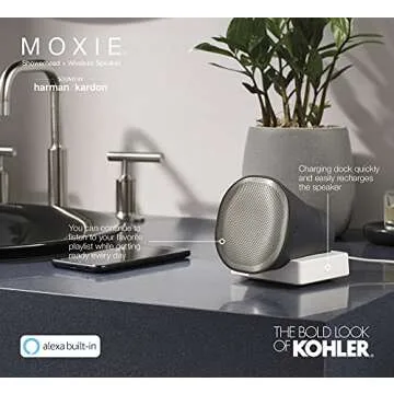 KOHLER Moxie Showerhead with Bluetooth Speaker