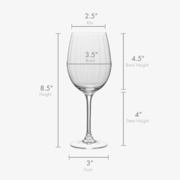 Mikasa Cheers White Wine Glasses Set of 4 - Stylish & Functional