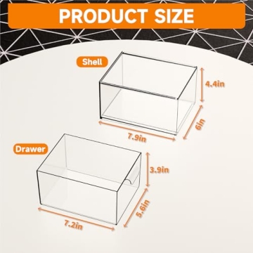 Cq Stackable Acrylic Storage Drawers for Home Organization