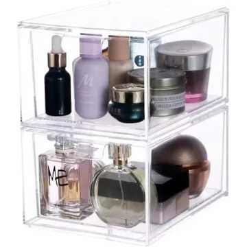 Cq Stackable Acrylic Storage Drawers for Home Organization
