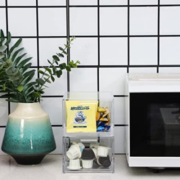 Cq Stackable Acrylic Storage Drawers for Home Organization