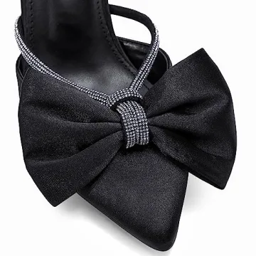 Elegant Coutgo Women's Bow Heels - Comfort Meets Class