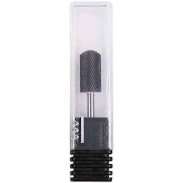 USA Pana DLC 3/32" Safety Nail Carbide - Smooth Round Top Large Barrel Head for Electric Dremel Drill Machine (Black, Medium Grit)