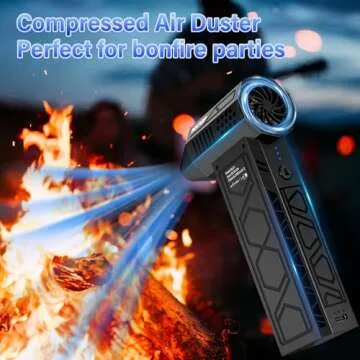 HSTOP Electric Air Duster with Flashlight – Powerful & Versatile