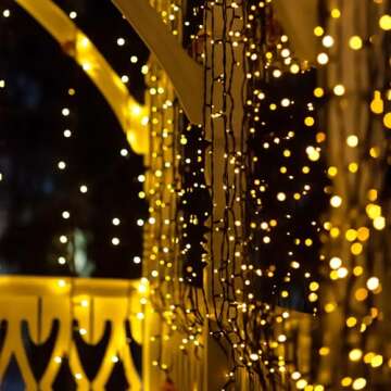 Selarlyt 2 Pack Solar String Lights for Outside, 72FT 200 LED Solar Christmas Lights Outdoor with 8 ...