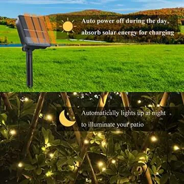 Selarlyt 2 Pack Solar String Lights for Outside, 72FT 200 LED Solar Christmas Lights Outdoor with 8 Lighting Modes, IP65 Waterproof Solar String Lights Outdoor for Garden Party Tree Decor,Warm White