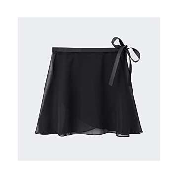 Stelle Ballet Leotards for Girls Long Sleeve Dance Dress Outfit Combo with Skirt and Tights (Toddler/Little Kid/Big Kid)(Black-Long Sleeve, 85)