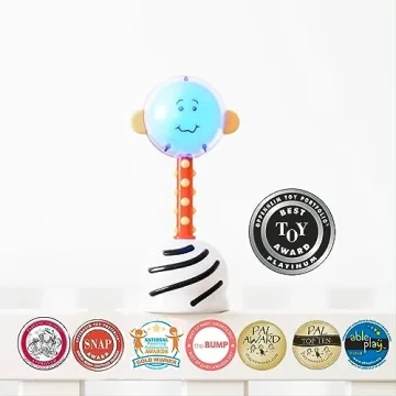 SmartNoggin NogginStik Light-up Rattle Sensory Toy Babies