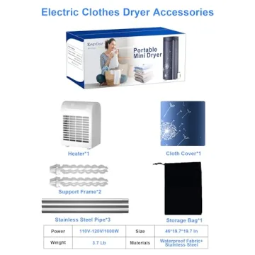 KASYDoFF 1000W Portable Dryer for Travel and Home