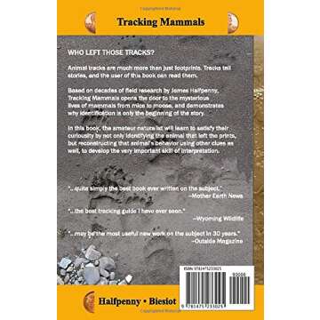 A Field Guide to Mammal Tracking in North America (Halfpenny Tracks)