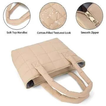 Versatile Puffer Tote Bag for Stylish Women