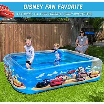 Disney Pixar Inflatable Pool for Family Fun Outdoors