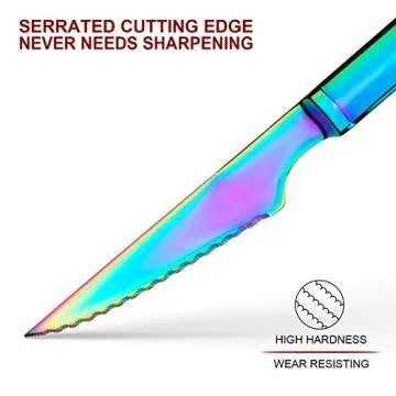 Culterman Ultra-Sharp 6-Piece Rainbow Steak Knife Set