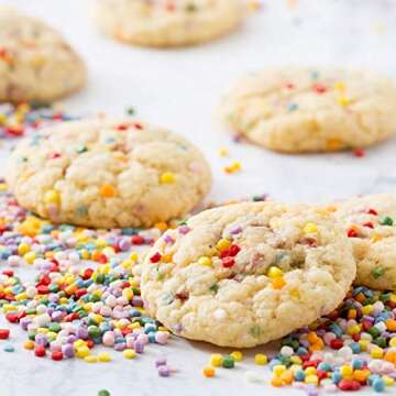 Miss Jones Baking 90% Organic Cookie Mix, Non-GMO, Vegan-Friendly, Perfect for Birthdays: Confetti Pop (Pack of 1)