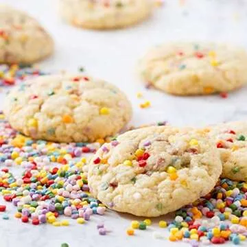 Miss Jones Baking 90% Organic Cookie Mix, Non-GMO, Vegan-Friendly, Perfect for Birthdays: Confetti Pop (Pack of 1)