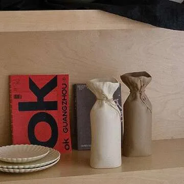 Decorative Flowers Vases with Hemp Rope for Stunning Decor