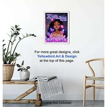 Inspirational African American Girls Wall Art for Teens