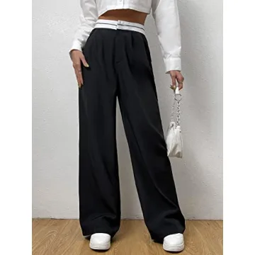 Stylish High Waist Wide Leg Pants for Women