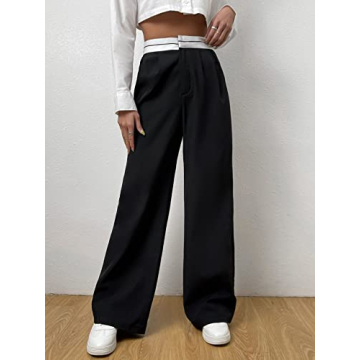 Stylish High Waist Wide Leg Pants for Women