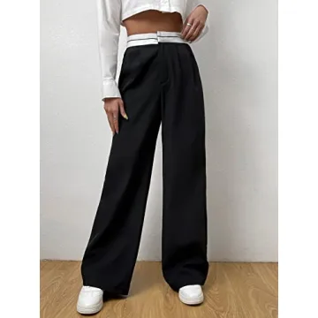 Stylish High Waist Wide Leg Pants for Women