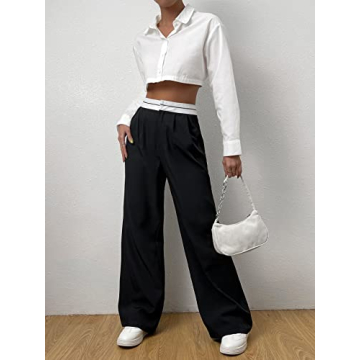 Stylish High Waist Wide Leg Pants for Women