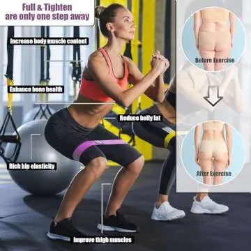 Resistance Bands for Working Out, Exercise Workout Bands for Women & Men, 3 Levels Elastic Stretch Bands for Exercise with Carry Bag for Physical Therapy, Home Fitness, Strength Training, Yoga