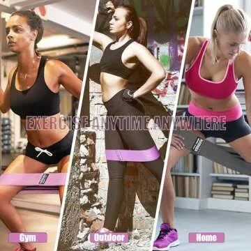 Resistance Bands for Working Out, Exercise Workout Bands for Women & Men, 3 Levels Elastic Stretch Bands for Exercise with Carry Bag for Physical Therapy, Home Fitness, Strength Training, Yoga