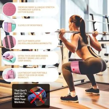 Resistance Bands for Working Out, Exercise Workout Bands for Women & Men, 3 Levels Elastic Stretch Bands for Exercise with Carry Bag for Physical Therapy, Home Fitness, Strength Training, Yoga