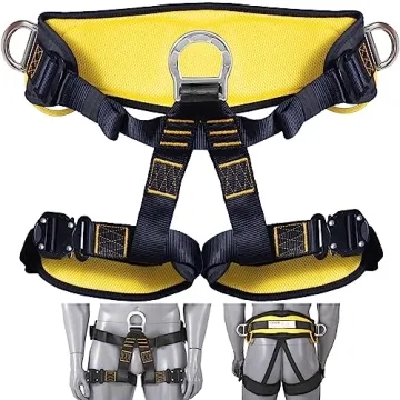VEVOR Half Body Safety Harness - Comfortable, ASTM F1772-17 Certified for Climbing & Rescue