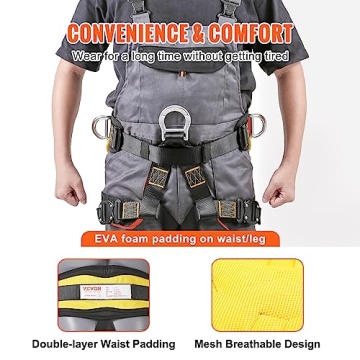 VEVOR Comfortable ASTM Certified Half Body Safety Harness